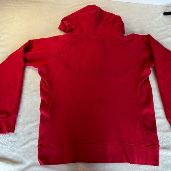 University of Wisconsin Vintage Badgers Red Full Zip Hoodie Embroidered Emblem - Picture 6 of 7